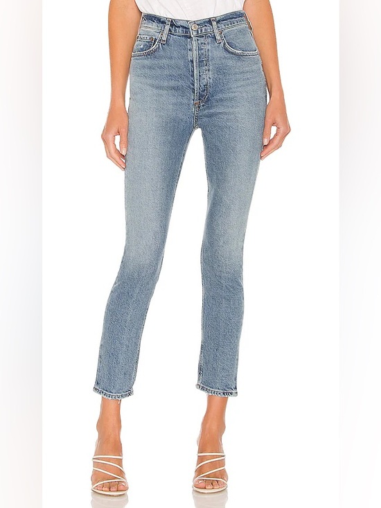 Agolde Denim - AGOLDE Nico high rise slim fit jeans